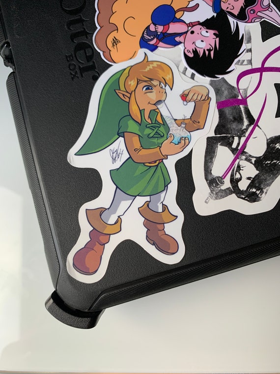 politi Ruckus blomst Link Bong Rip Legend of Zelda Sticker Waterproof UV Shield - Etsy