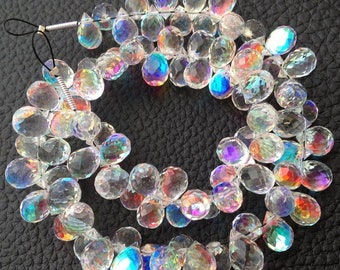 1 pair mix quartz 30x6 mm drop shape faceted drops cut drops Gemstone Beads Jewelry Making