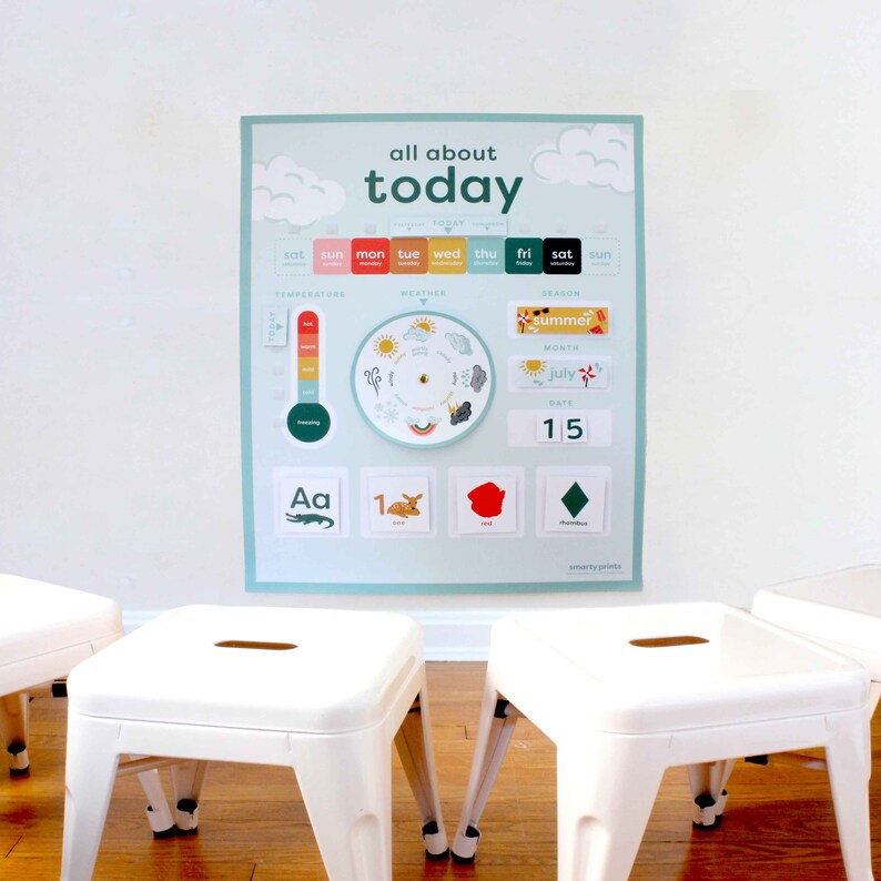Daily Morning Board Preschool Circle Time Board Kids Daily Etsy