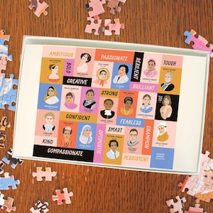 Influential Women In History Puzzle, Girl Power Art, Feminist Prints, Strong Women Print, Gift For Her, 500 Piece Jigsaw Puzzle: 16x20