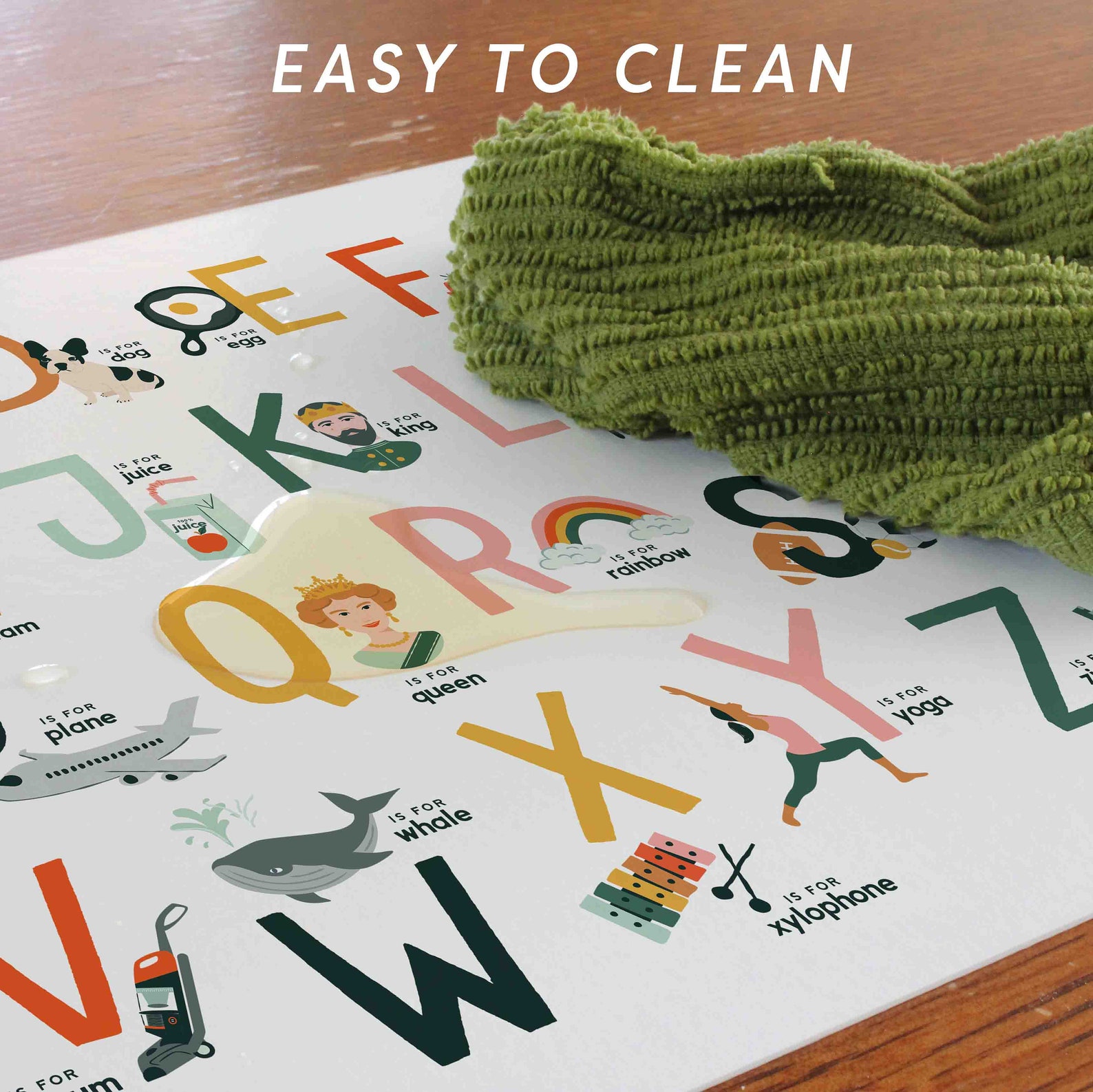 Children's ABC Placemat Educational Placemat Illustrated Etsy