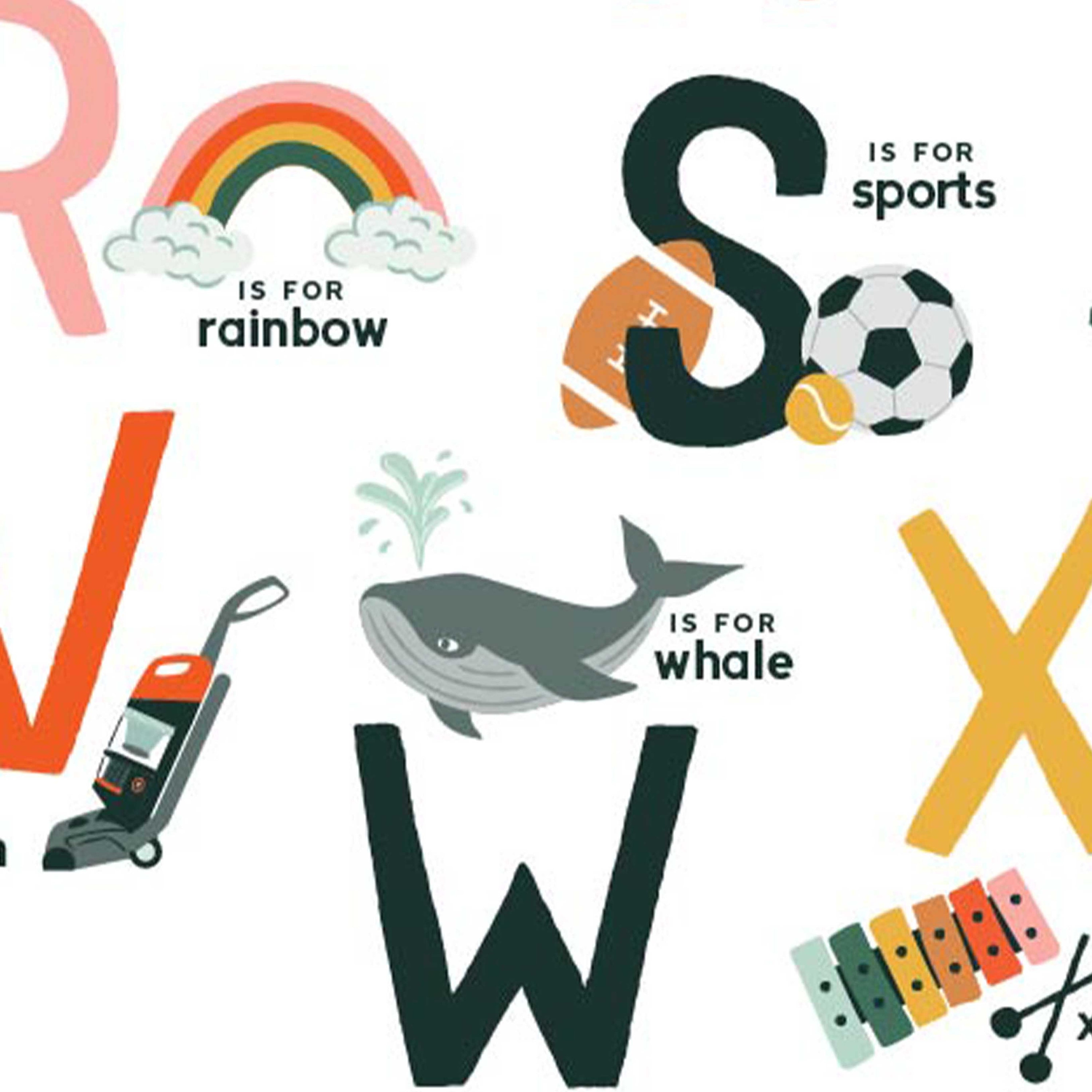 Children's ABC Placemat Educational Placemat Illustrated Etsy