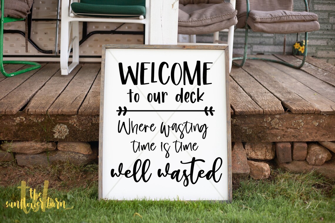 Bienvenido a nuestro letrero de porche decoración de la casa | Etsy