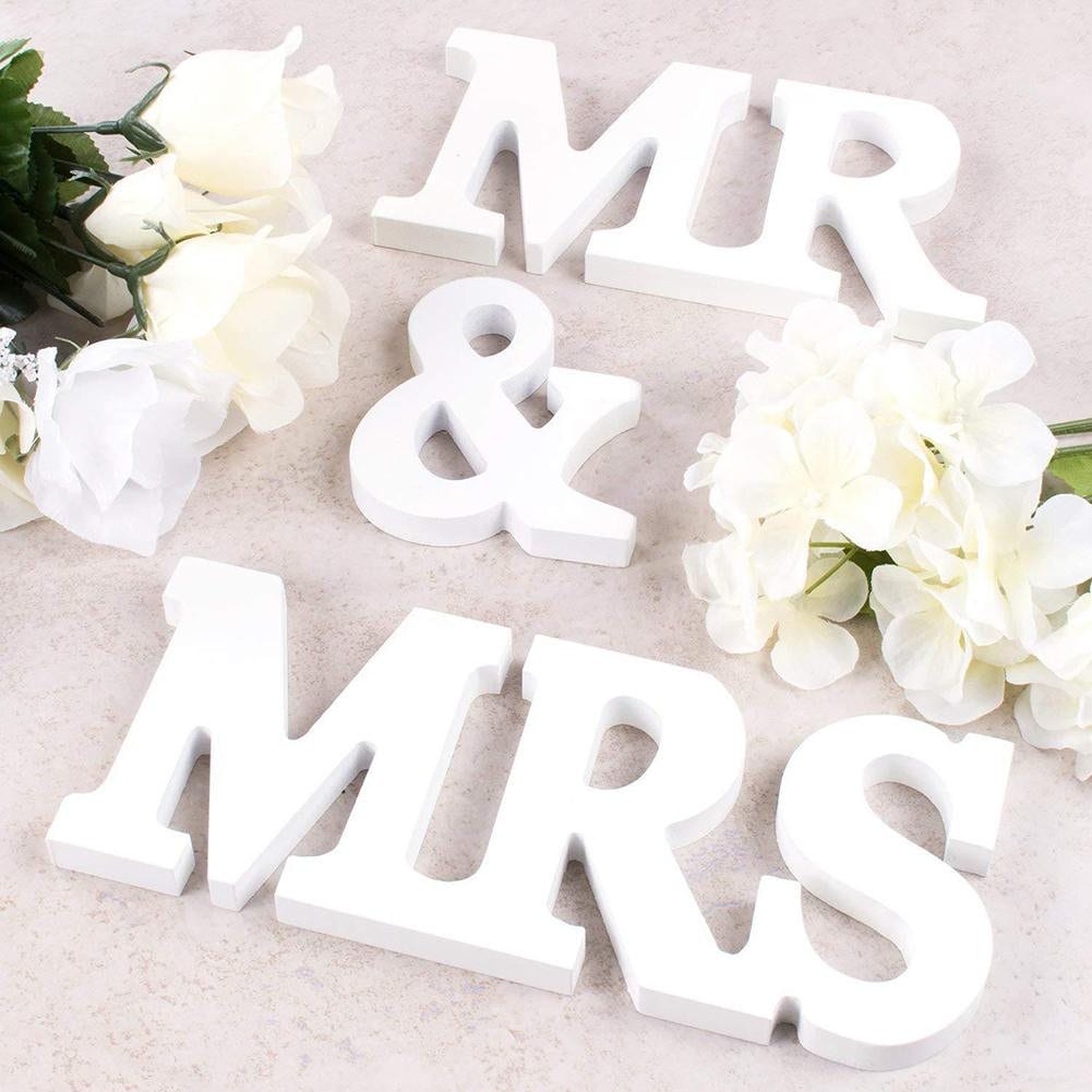 DIY Silikonformen Mr & Mrs – 3-teilige Harz-Gießformen Für Hochzeitsdeko | Buchstaben-Anhänger