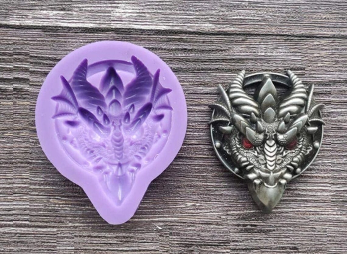 Dragon Head Silicone Mold Animals Dragon Baking DIY Mould Etsy