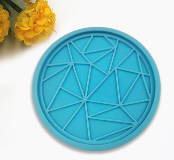 Dandelion Coaster Resin Mold Round Flowers Shape Silicone Mold DIY Cup Mats  Mold