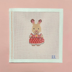 Bunny Critter Needlepoint Canvas - Etsy