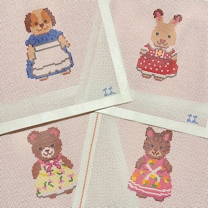 Bunny Critter Needlepoint Canvas - Etsy