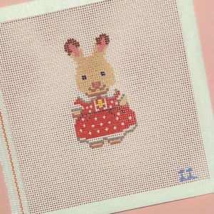 Bunny Critter Needlepoint Canvas - Etsy