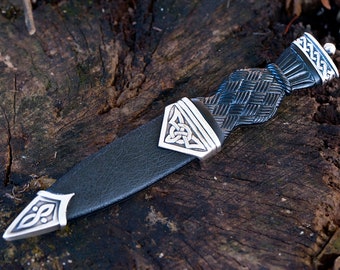 Celtic Sgian Dubh / Skean Dhu / Skean Brew / Pugnale scozzese / Regalo di nozze / Regalo dei testimoni dello sposo / Accessorio Kilt /