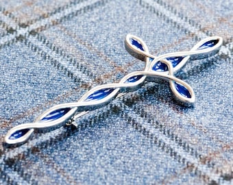 Celtic Enamel Kilt Pin | Scottish Kilt Pins | Stainless Steel Kilt Pins | Celtic Brooch | Kilt Accessory | Letterbox Gift