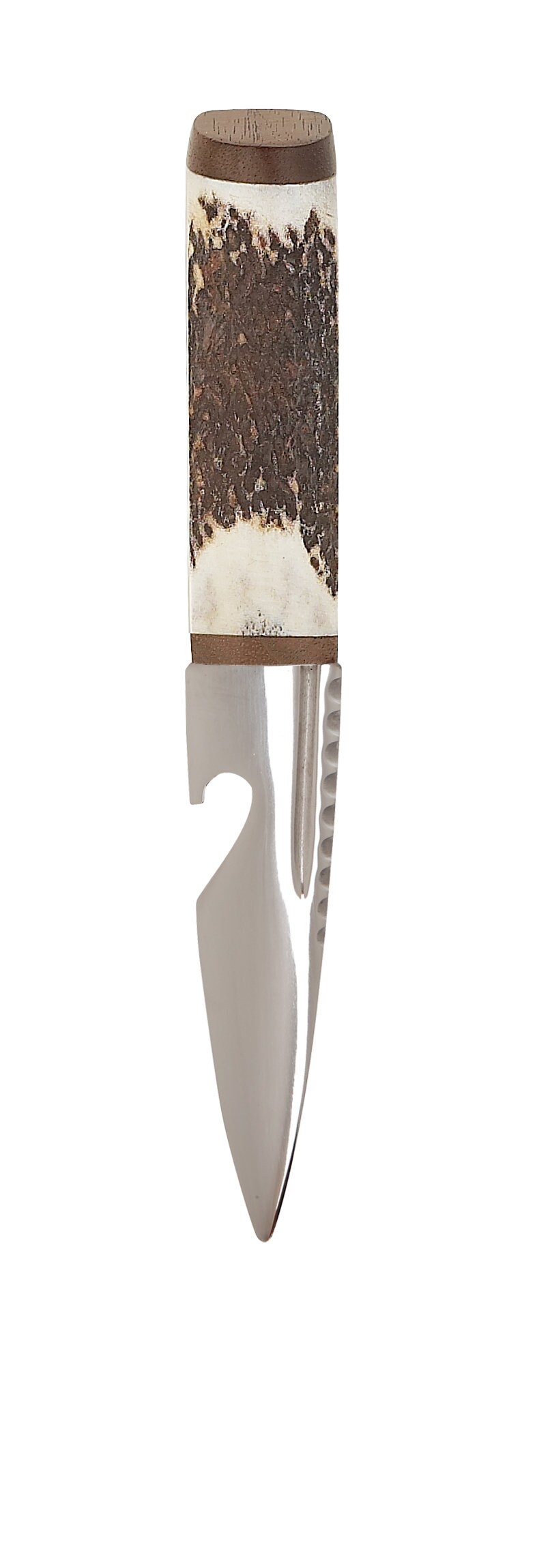 Scottish Staghorn Bottle Opener Sgian Dubh With Walnut Made in