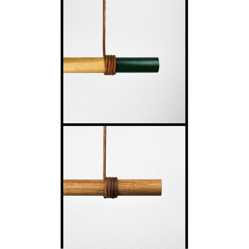 Garderobe hängend Kleiderstange Eiche Holz Modernes Design | Etsy