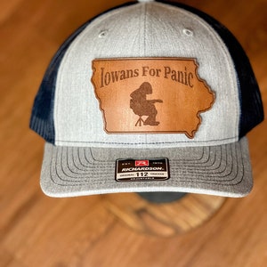 Widespread Panic - Iowans for Panic - Brown Leather Patch Hat