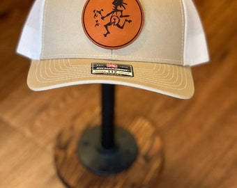 Widespread Panic Note Eater Leather Patch Hat