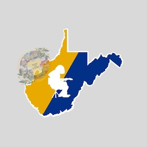 WSP State of Panic (WV) WVU West Virginia University Sticker