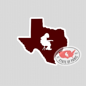WSP State of Panic (TX) TamU Texas a & m University Sticker