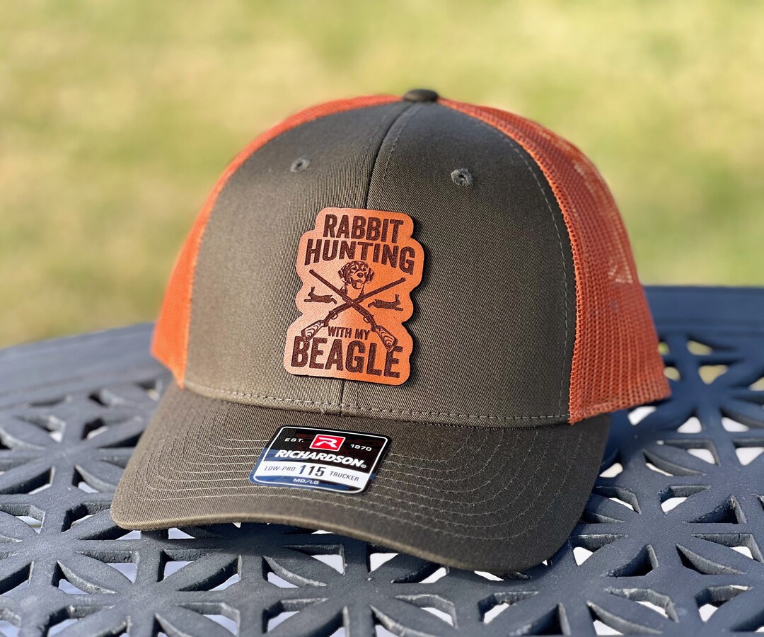 Rabbit Hunting Leather Patch Hat - Etsy
