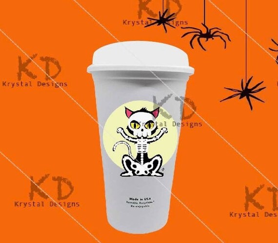 Download Cat Skeleton Halloween Svg Files For Cricut Png File Jpg Etsy PSD Mockup Templates