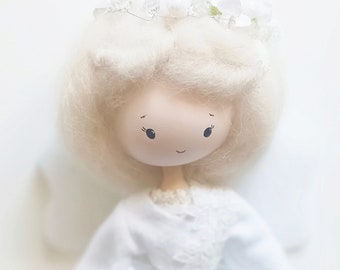 Lace Angel Doll / Door Hanger / Handmade Fairy Decor