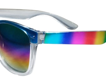 Rainbow Sunglasses with Rainbow Tinted Lenses and Frames