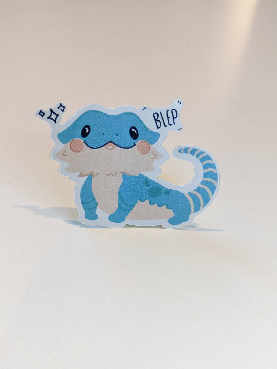 Kawaii Blue Bearded Dragon Sticker Etsy Kawaii Blue Bearded Dragon Sticker Etsy
