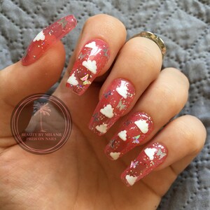 Butterfly pink sky / Press on nails / Beauty By Melanie