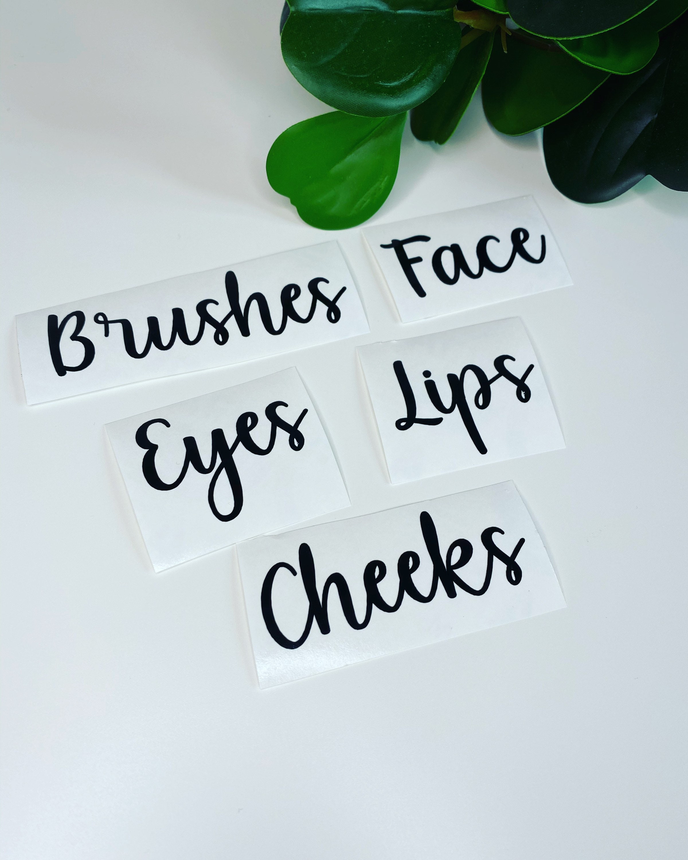 make up labels storage labels organisation labels decals mrs etsy
