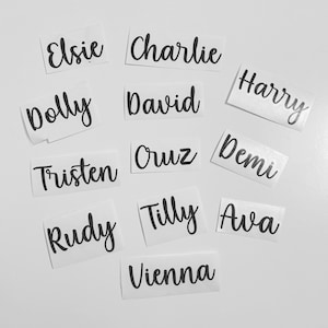 Personalised Vinyl Name Labels: Wedding, School & Storage