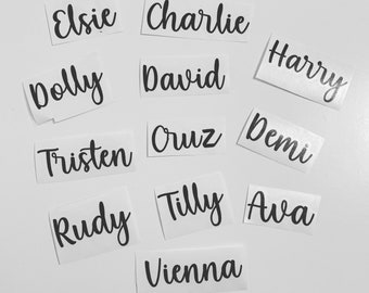 Custom Made Name Decals | Vinyl Labels | Gift Tag Labels | Any Name| Storage Labels| Kitchen Labels| Organisation Labels| Stationary
