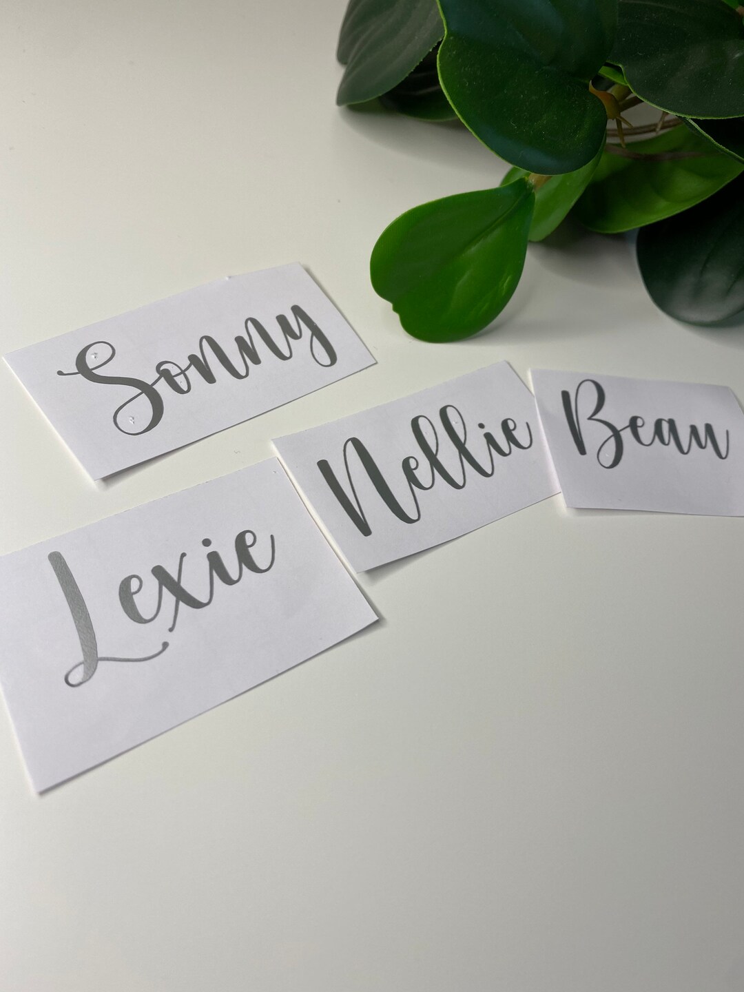 Name Labels Decals Vinyl Labels Personalised Labels Gift Tag Labels Any Name Custom Made Decals