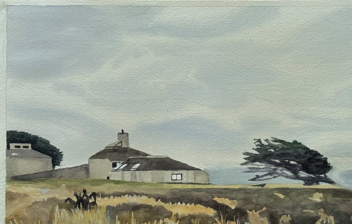 Sea Ranch Print-sea Ranch Watercolor-coastal Wall Art-california Wall ...