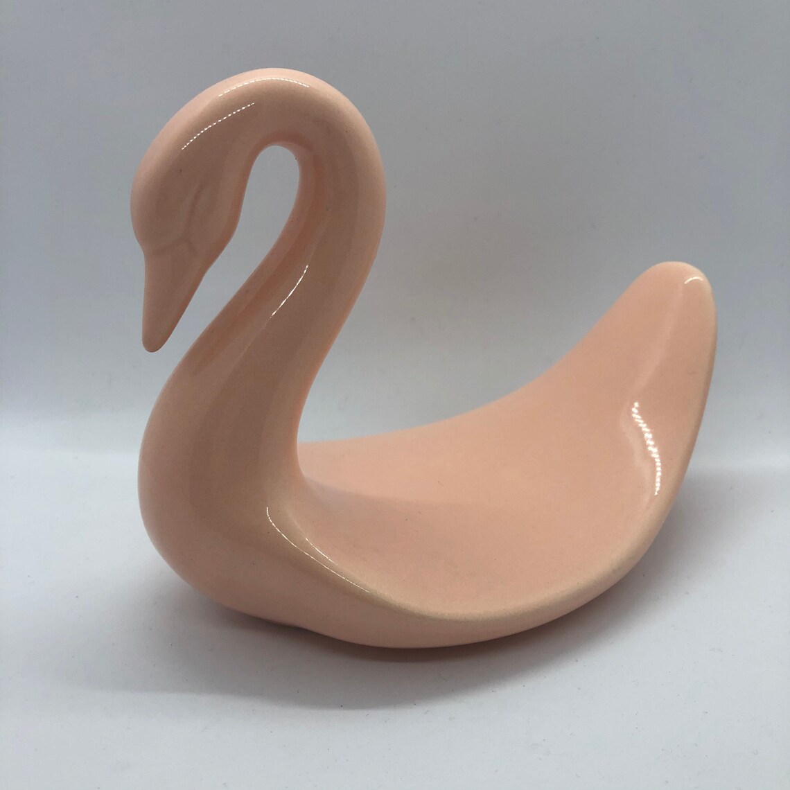 Vintage 1980s Swan Ceramic Towel Holder Etsy