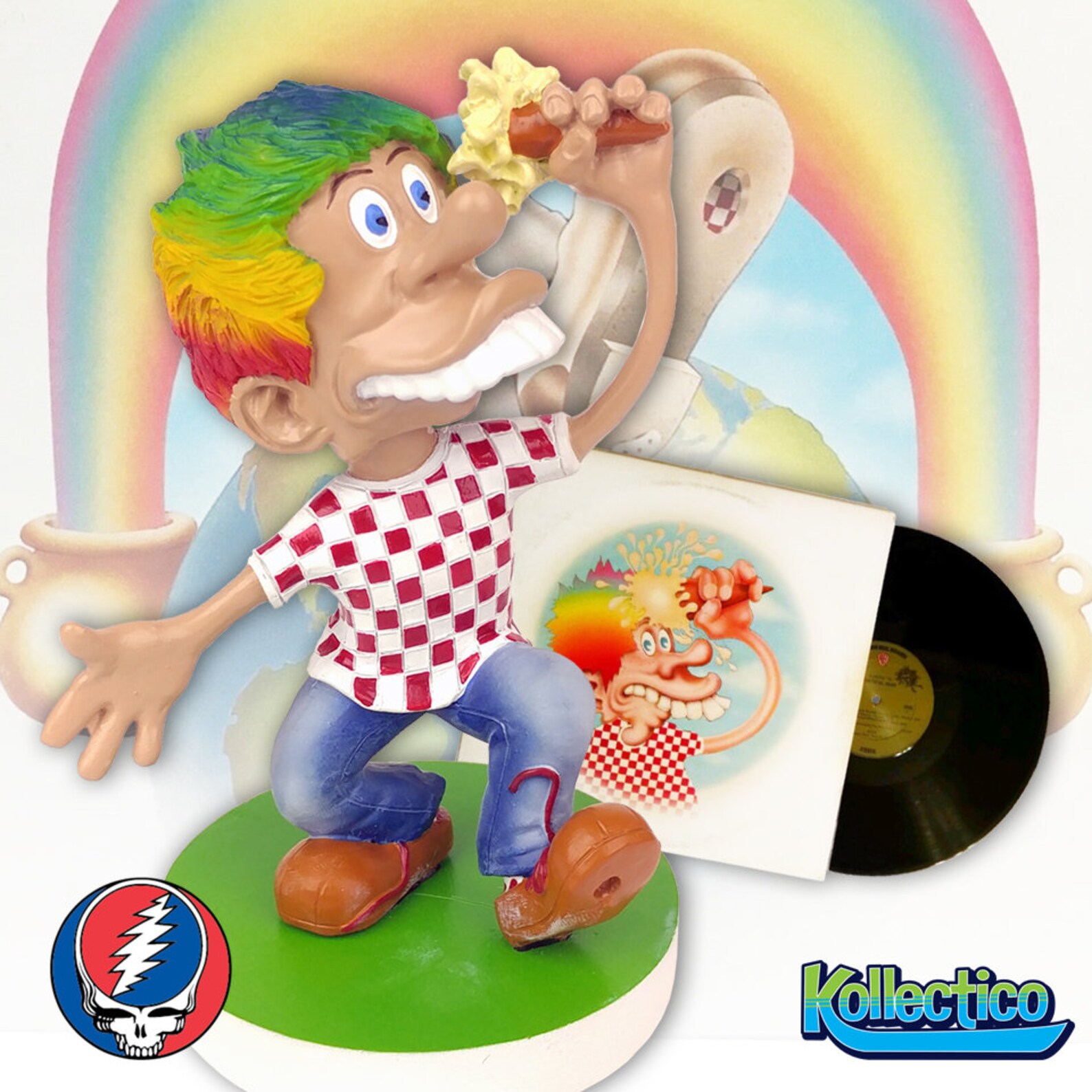 Grateful Dead Europe '72 Ice Cream Cone Kid Bobblehead Etsy