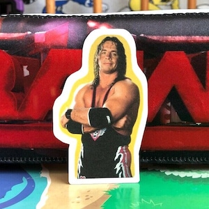Adesivo Bret Hart n. 26 [The Hitman, Hart Foundation, Hulk Hogan, Ric Flair, Randy Savage, Canada]