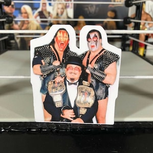 Dem0lit10n Sticker 3 [Hulk Hogan - Ultimate Warrior - Randy Savage - Road Warriors - Ric Flair - vintage - retro - spaarzaamheid]