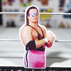 Adesivo Bret Hart n. 18 [The Hitman, Hart Foundation, Hulk Hogan, Ric Flair, Randy Savage, Canada]