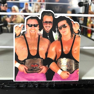 Adesivo Bret & Jim 3 [The Hitman, Hart Foundation, Hulk Hogan, Ric Flair, Randy Savage, Canada]