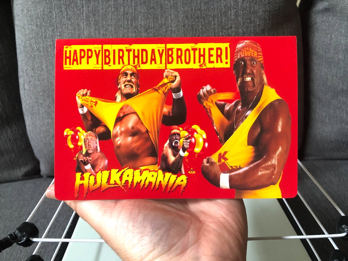 Hulk Hogan Happy Birthday Card birthday Gift Greeting Card | Etsy