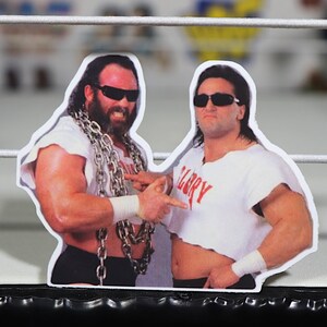 Adesivo Potere e Gloria [Paul Roma - Hercules Hernandez - Ric Flair - Hulk Hogan - Randy Savage - Ultimate Warrior - Wrestling]