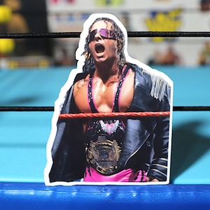 Adesivo Bret Hart n. 21 [The Hitman, Hart Foundation, Hulk Hogan, Ric Flair, Randy Savage, Canada]