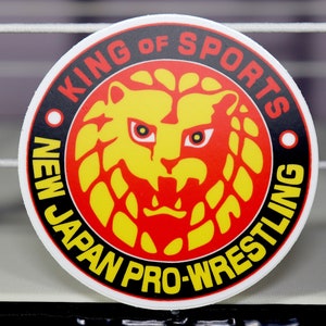 Sticker logo NJPW (New Japan Pro Wrestling) (résistant à l'eau, aux intempéries, au soleil, durable)