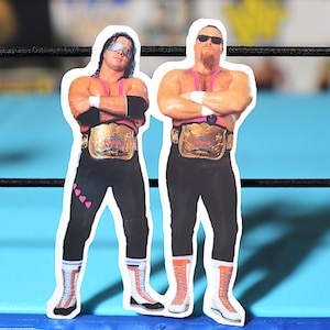 Adesivo Bret & Jim 2 [The Hitman, Hart Foundation, Hulk Hogan, Ric Flair, Randy Savage, Canada]