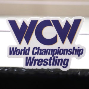 WCW L0g0-sticker [wwe, wwf, Ric Flair, Randy Savage, Hulk Hogan, Ultimate Warrior, ecw, tna, nwo, Bret Hart – Cody Rhodes]