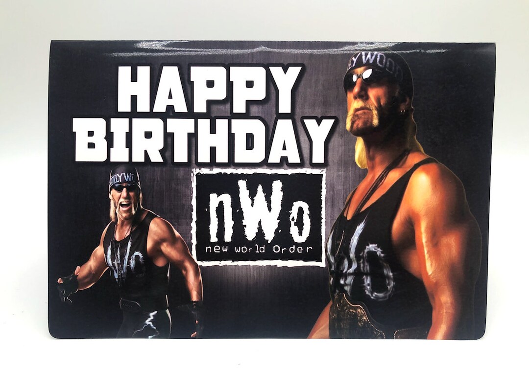 Hulk Hogan Happy Birthday Card 2 birthday Gift Greeting - Etsy