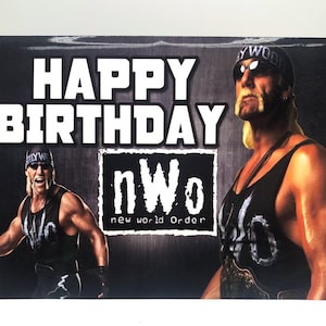 Hulk Hogan Happy Birthday Card 2 (Birthday Gift, Greeting Card, Happy Birthday, Birthday Present, wwe , wwf , wcw , nwo , Gift, For Him)