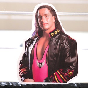 Adesivo Bret Hart n. 1 [The Hitman, Hart Foundation, Hulk Hogan, Ric Flair, Randy Savage, Canada]