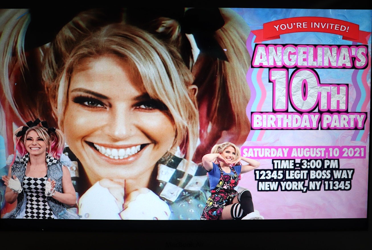AleXa Bliss Birthday Invitation Birthday Party Birthdays Etsy