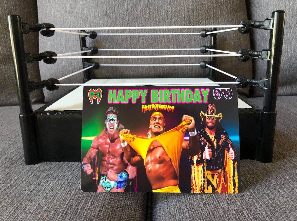 Federat10n Icons Happy Birthday Card hulk Hogan Birthday | Etsy