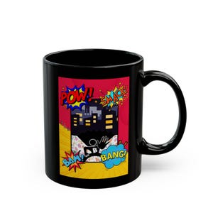 Blankman Movie Mug | 90s Comic Book Superhero Coffee Cup | Retro Black Superhero Nostalgia Gift